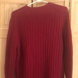 Red wool sweater